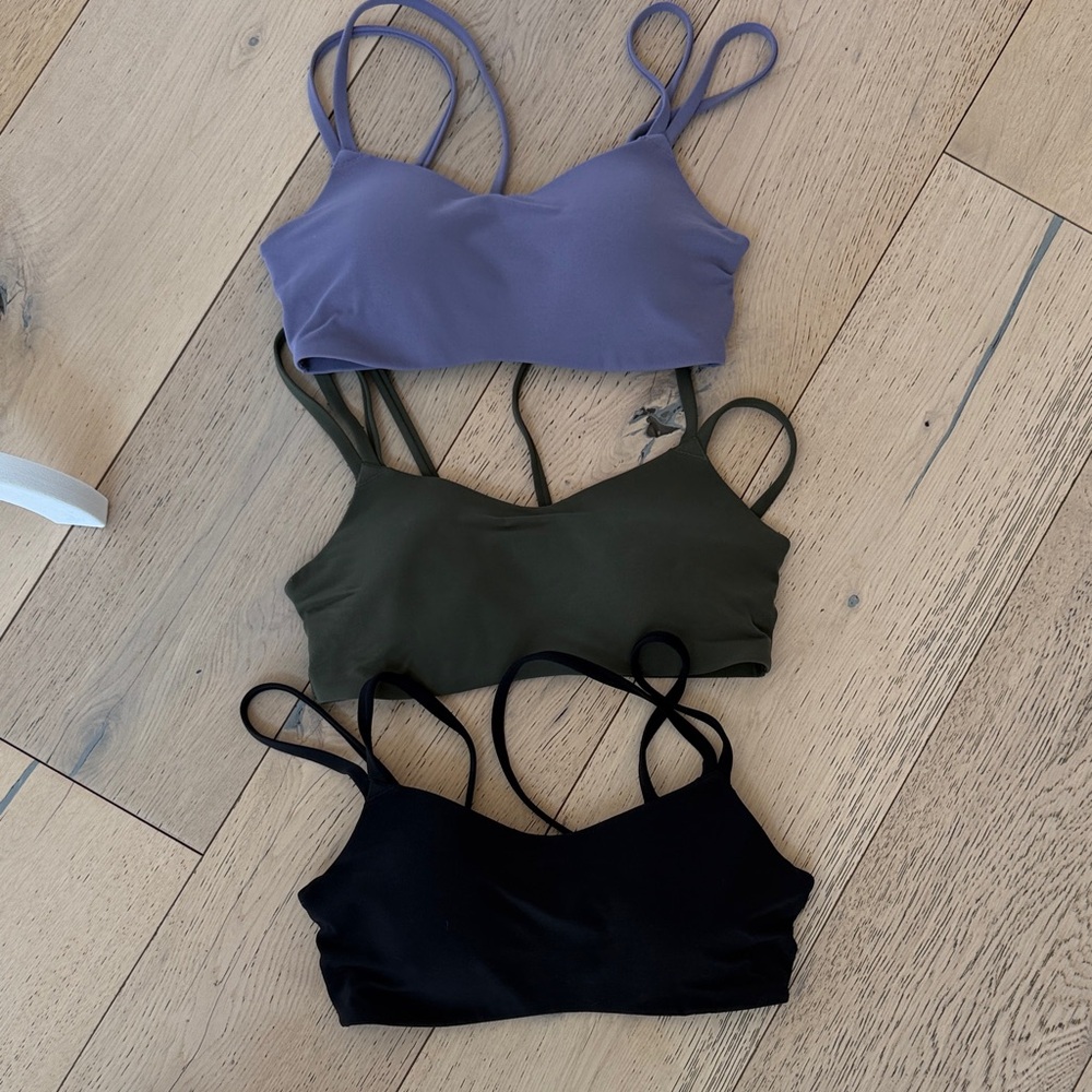 Nike Zenvy Sports Bra Set - Purple, Green, Black